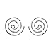 AeraVida Charming Round Swirl Maze Spiral .925 Sterling Silver Stud Earrings | Casual Sterling Silver Stud Earring for Women | Jewelry Gift for All Occasions