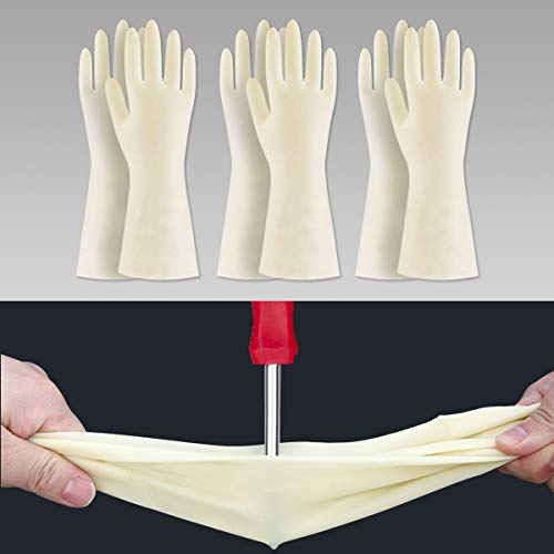 BOOMJOY Cleaning Gloves, Dishwashing Gloves, Reusable Rubber Kitchen