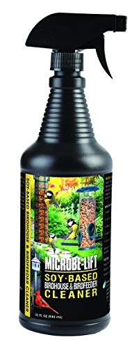 Microbe-Lift Soy-Based Bird Feeder & Bird Bath Cleaner Spray – 32 Oz – Safe Cle…