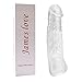 Condom Extender, James Love Crystal Soft Penis Extender Enlarger Sleeve Condom Sexual Delay Ejaculation Toy for Men (Lengthen 70MM) (Clear)