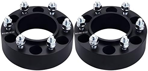 DCVAMOUS 2 Inch 6x5.5 Hubcentric Wheel Spacers Adapters with 12x1.5 Studs for 6 Lug Toyota 4Runner,Tundra,FJ Cruiser,Tacoma,Sequoia(2PC, 50MM Thick)