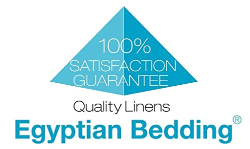 Egyptian Bedding All-Season Queen Size Luxury Siberian Goose Down Comforter Duvet Insert 750FP 1200 Thread Count 100% Egyptian Cotton (Queen, White Solid)