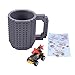 La Tartelette Build-On Brick Coffee Mug (Gray) - 12 oz