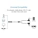 3.5mm to RCA Cable, CableCreation 6.6FT 3.5mm Female to RCA Male Stereo Audio Cable/RCA Stereo to 3.5mm for TV, Smartphones, MP3, Tablets, Speakers, Home Theater, 2M