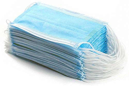 50 PCS Disposable 3-Ply Safety Face Mask for Personal Health