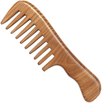 1 Pc Handmade Wood Comb Wide Tooth for Wavy Hair Curly Hair Premium Quality Craft Scalp Massage Comb