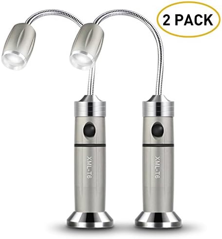 Barbecue Grill Light with Super Bright LED Lights, Magnetic Base Adjustable 360 Degree Flexible Gooseneck BBQ Light for Grilling,Adjustable Any Gas,Charcoal,Electric Grill- 1 Pair
