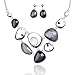 Tagoo Antique Statement Necklace and Earrings Set Gifts for Women