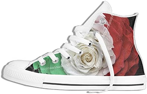 FASHION CACA Mexican Flag Colors Unisex/Men/Women High Top Sneaker Fashion Casual Shoe