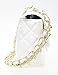 Covelin Women's Leather Fashion Handbag Quilting Envelope Cross Body Shoulder Bag White