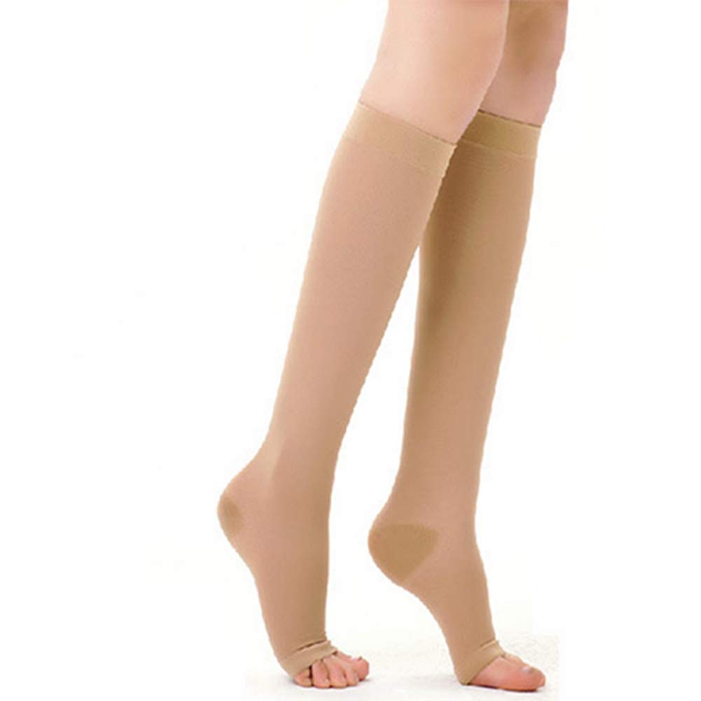 Egurs Compression Stockings for Men and Women (34-46 MMHG, Class 3) for Pregnancy Sports Flight Anti-Thrombosis Medical Socks, 2#, X-Large