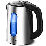 CUSIMAX Electric kettle 1.7L Water Kettle Variable Temperature Control Keep Warm function for Tea and Coffee, 1500W Stainless Steel Kettle with Auto Shut-Off and Boil-Dry Protection, BPA-free