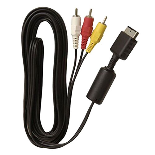 Fivetech 6FT RCA TV Cable AV Lead Sound Video for Sony Playstation 2 3 PS2 PS3