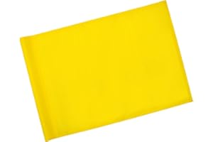 KINGTOP Golf Flag 20x14 Inch - Plain Yellow, 420D Nylon, Tube Inserted - Standard Putting Green Flags for Backyard Practice, Golf Courses, Country Club, 1-Pack