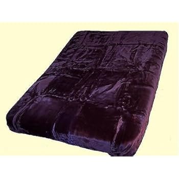 Solaron King Solid Color Korean Mink Blanket - Purple