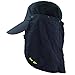 Summer Sun Hat, HOVEOX 360° Unisex Men Women Outdoor UV Protection Fishing Cap With Removable Neck&Face Flap Cover Sunscreen UPF 50+ Quick Drying Wide Brim Breathable Hat for Outdoor Activities, Blue