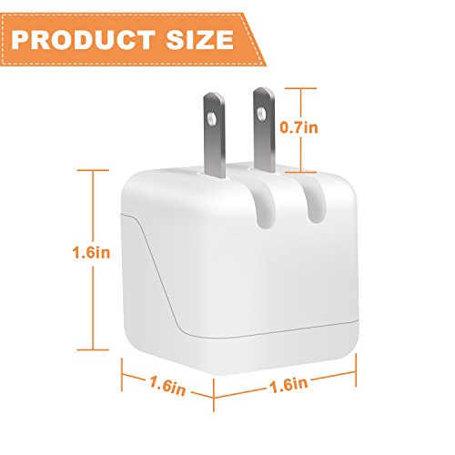 image for Cell-Tronics USB Wall Charger, Dual USB Charger, Celltronics 2Pack 5V/