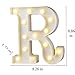 LED Marquee Number Lights Sign Light Up Marquee Letter Lights Sign for Night Light Wedding Birthday Party Battery Powered Christmas Lamp Home Bar Decoration R