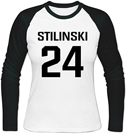 Womens Stilinski LaCrosse 24 Long Baseball Cotton Shirt S White