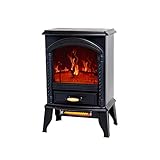 FLAME&SHADE 23 inch Electric Fireplace Wood