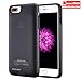iPhone 8 Plus/ 7 Plus /6S Plus /6 Plus Battery Case, Sunwell Ultra Slim Portable Charging Case for iPhone 8 Plus/ 7 Plus /6S Plus /6 Plus /External Juice Pack Charger Case (Black 5.5
