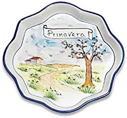 Hand Painted Spring "Primavera" Plate - Handmade in Italy