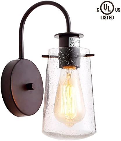 CREALITE Vintage Style 1 Light Pendant Light with Metal Shade in Matte-Black Finish-Modern Industrial Edison Style Hanging for Kitchen Island,Close to Ceiling (Vaisala Brown)