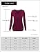 Laksmi Women's Pleated V Neck Long Sleeve Breathable T-shirt Top