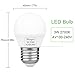 Minger 3W G14 E26 LED Bulbs,25W Incandescent Bulb Equivalent, Not Dimmable, 200lm, Warm White, 2700K, LED Light Bulbs,220° Beam Angle, 6-Pack