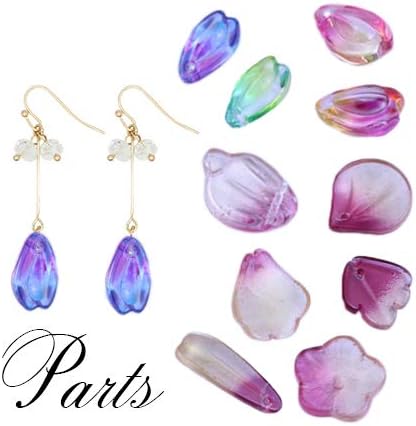 Amazon Co Jp Blhw 5000円以上 瑠璃製ビーズ ガラスパーツ 花びら フラワー お花 ホーム キッチン