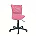 EuroStile Desk Chair Mid-Back Adjustable Mesh Chair Ergonomic Swivel Computer Office Chair 8252S(Pink)