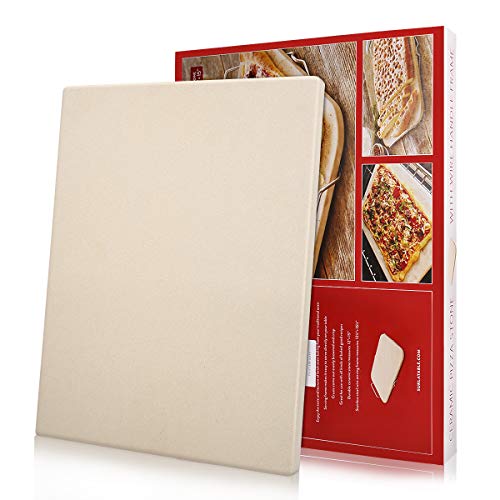 Pizza Stone for Oven and Grill/BBQ Cook, Food Grade Cordierite Baking