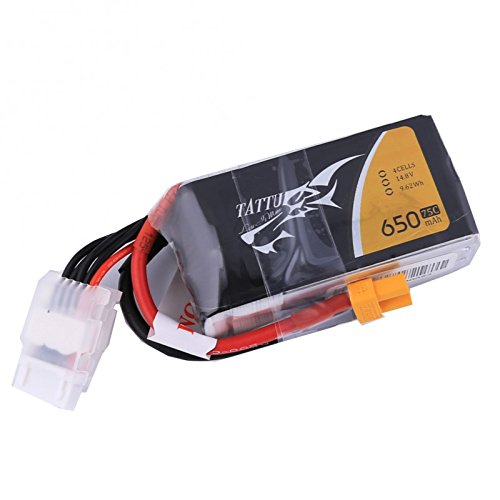 Tattu 14.8V 75C 4S 650mAh LiPo Battery Pack with XT30 Plug for 90 to150mm Size FPV Quadcopters