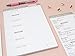 bloom daily planners Weekly Meal Planning Pad - Magnetic Hanging Refrigerator Menu Planner with Tear-Off Sheets & Perforated Grocery Shopping Lists - 6” x 9” (Grey & Pink)