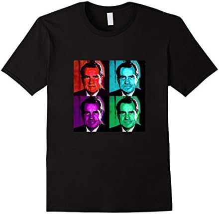 Men's Richard M Nixon Pop Art Design XL Black