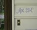 White - House Numbers - Mailbox - Vinyl Decal Sticker - 3.5h x 11.5w inches