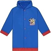 Disney Mickey Mouse Boys Waterproof Outwear Hooded Rain Slicker - Ages 2 to 9 years