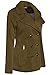 BodiLove Women's Stylish and Warm Peacoat with Sherpa Lining