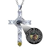 EMIRISTIC Cross Necklace for Women Micro Engraved