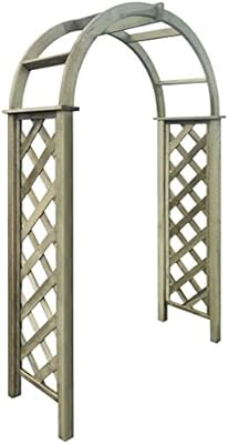vidaXL Arco de Rosas con Enrejado Madera de Pino FSC Impreganda ...