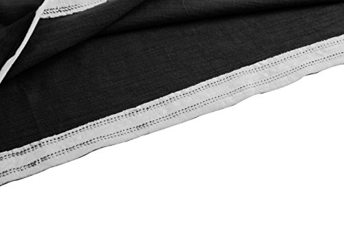 Derminpro Men\'s Short Sleeve Casual Contrast T-Shirt Black XX-Large