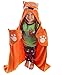 Fox Blanket Childrens Hooded Animal Critter Blankets by LazyOne | Childrens Dress Up Large Travel Blanket (ONE Size)