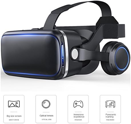 HJYQ 3D VR Headset 100° FOV Eye Protected HD Virtual Reality Headset Fit Kids, Teens, And Adults 4.7-6.0 Inch IOS And Android Smartphone