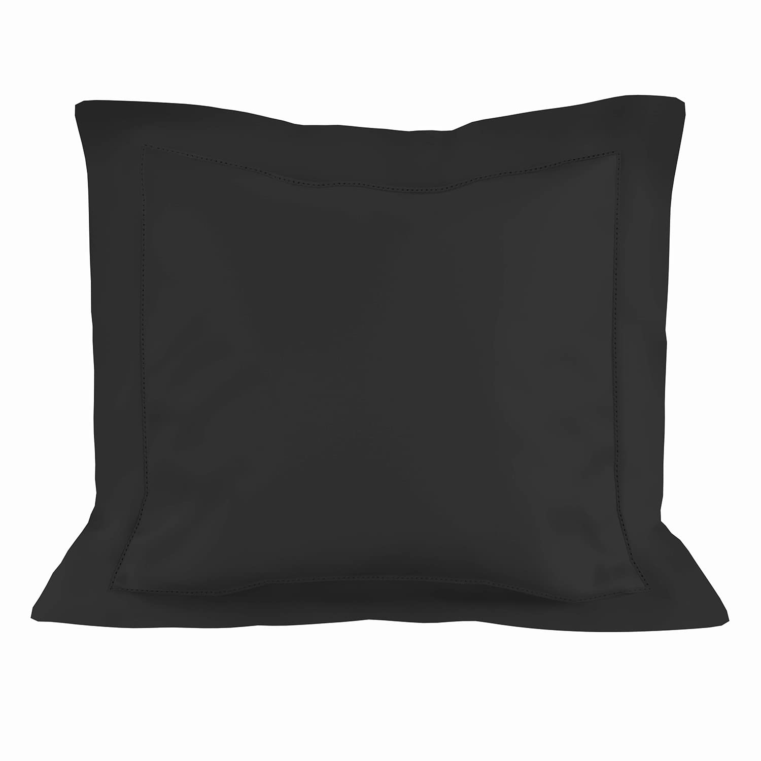 Soleil d'Ocre, Cushion Cover in Cotton 63 x 63 cm Noted Anthracite