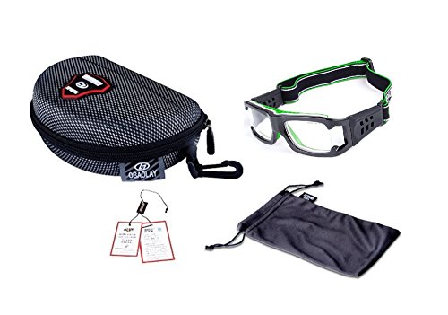 Lorsoul Unisex Outdoor Sports Goggles Safety Protective Glasses Eyewear with Anti-fog Lens & Adjustable Strap for Cycling Basketball Football Hockey Rugby (SAN Antonio Black) - Thumbnail 6