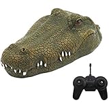 GoolRC Flytec V002 RC Boat, 2.4G Remote Control Electric Racing Boat for Pools with Simulation Crocodile Head Spoof Toy