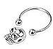 Pierced Owl 14GA 316L Surgical Steel Skull Captive Bead Nipple Rings, Sold as Pair
