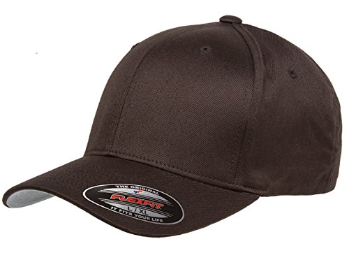 Premium Flexfit Wooly Combed Twill Cap (Brown)