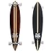 SANVIEW 42inch Complete Bamboo Longboard Skateboards Cruiser Black Fishtail 42inch