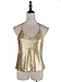 Anna-Kaci Womens All Over Shiny Sequin Spaghetti Strap Vest Camisole Tank Top